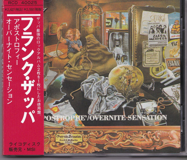 Frank Zappa – Apostrophe' / Overnite Sensation - CD JAPONES
