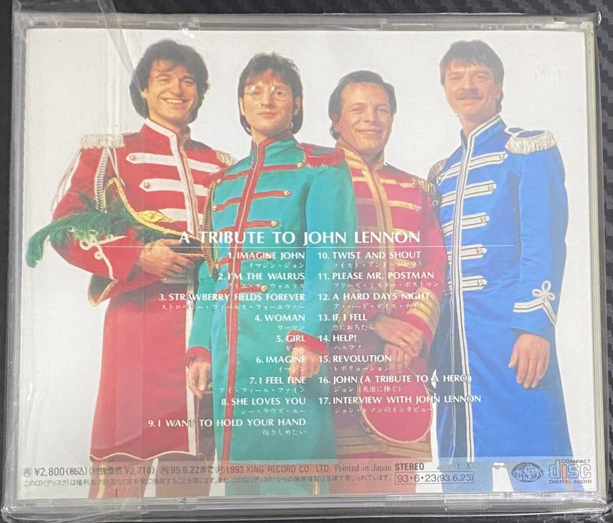 The Beatles Revival Band – A Tribute To John Lennon - Cd Japonés (Sin Obi)