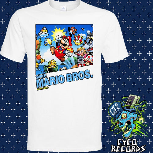 Super Mario Bros - Action Series Blanca - Polera