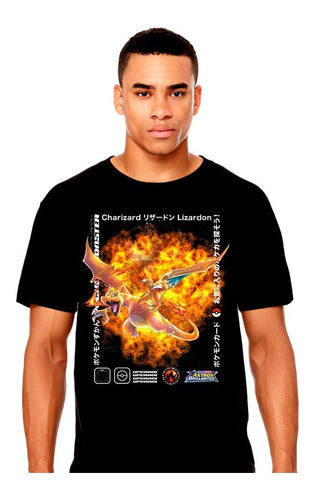 Pokemon Charizard Tcg - Cartas Pokemon - Polera