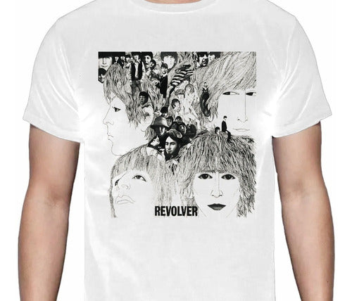 The Beatles Revolver - Blanca - Polera