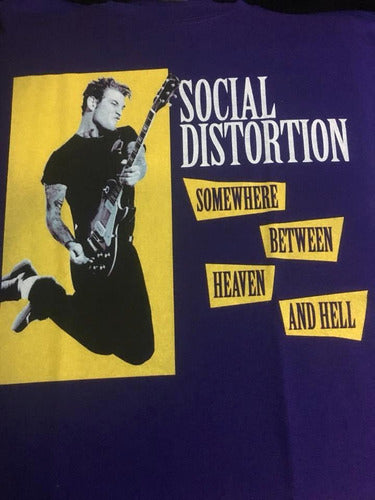 Social Distortion Somewhere Between Heaven And Hell - Hardco - Polera