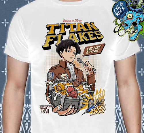 Levi - Titan Flakes Attack On Titan - Polera