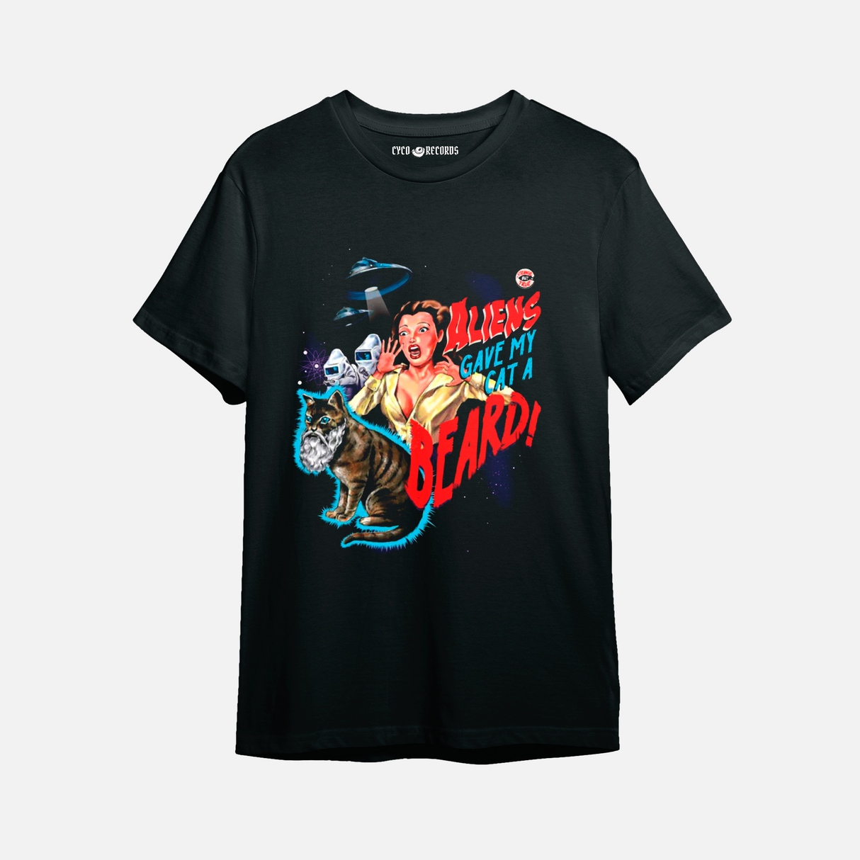 Aliens Gave My Cat A Beard - Culto - Polera