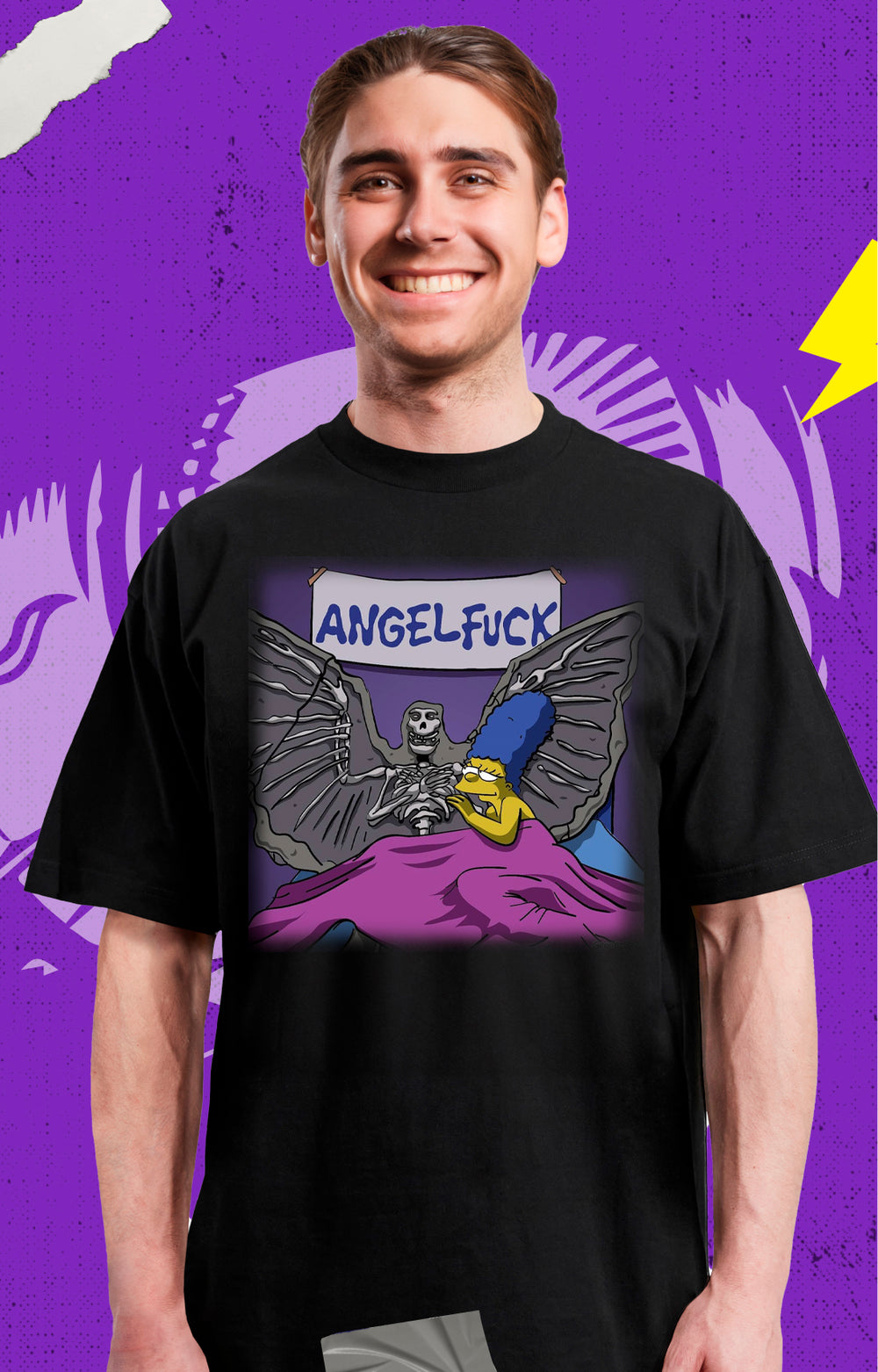 Los Simpsons - Misfits - Angelfuck - Polera