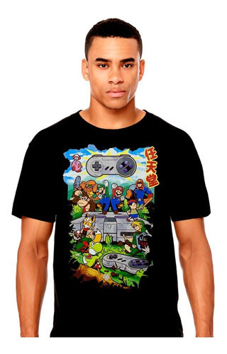Mario Bros Nintendo Videojuegos - Polera - Polera