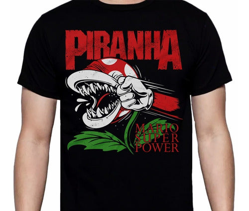 Mario Bros - Piranha Plant Rojo - Polera