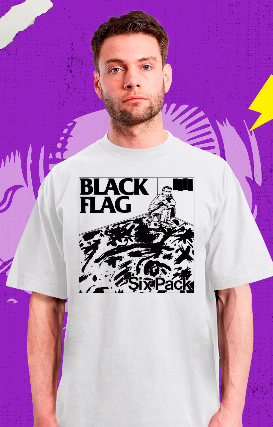Black Flag - Six Pack - Polera