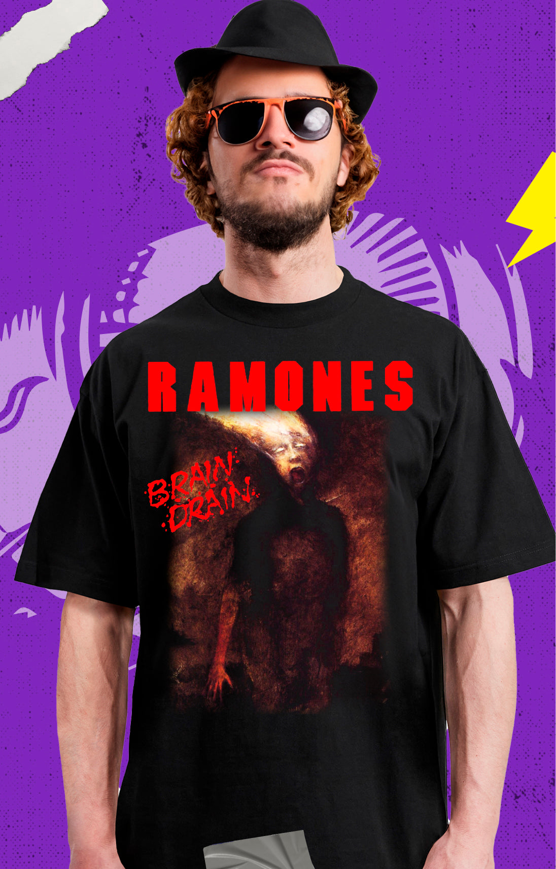 Ramones - Brain Drain - Polera