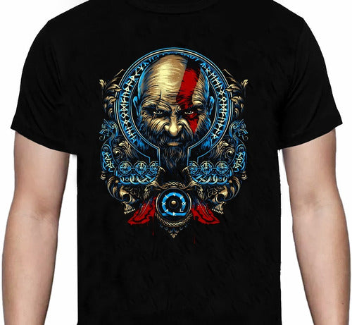 God Of War - Cara Kratos - Polera