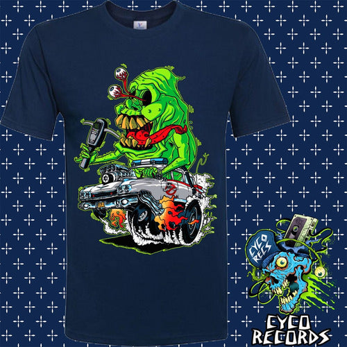 Hot Rods Pegajoso - Azul Clasicas - Polera