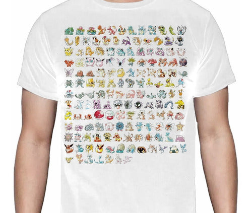 Pokémon - Todos - Polera