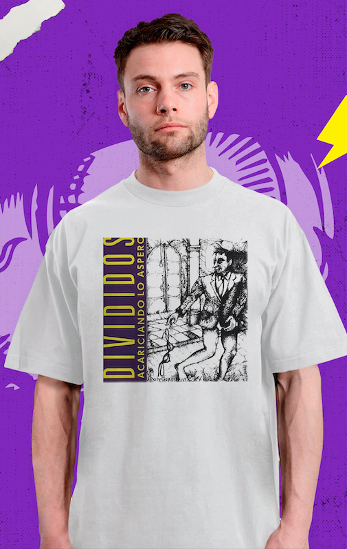 DIVIDIDOS - ACARICIANDO LO ASPERO - Polera