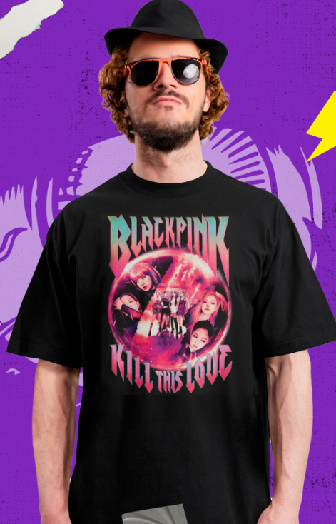 Black Pink - Collage Kill this Love - Polera