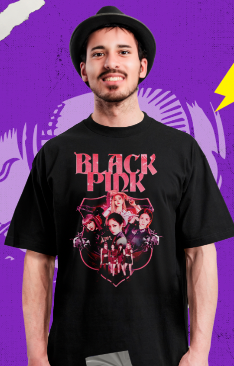 Black Pink - Kpop Black - Polera