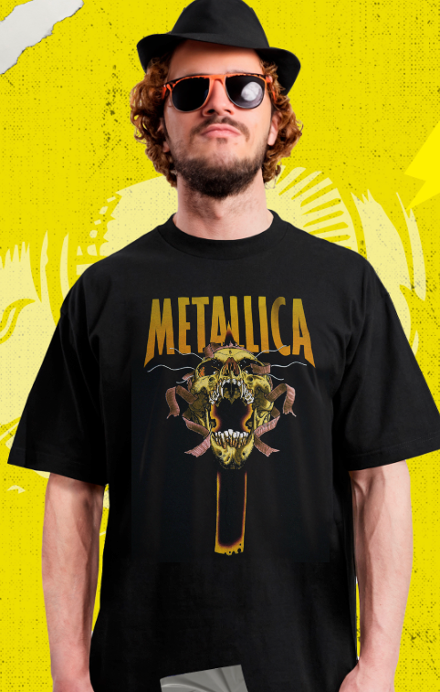 Metallica - Craneo Skull - Polera