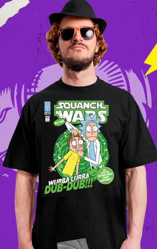 Rick And Morty - Squanch Wars - Polera