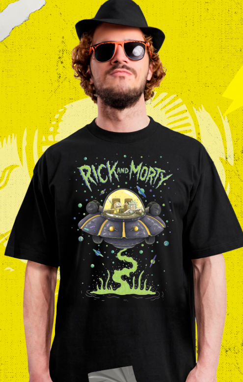 Rick And Morty - Nave Fluor - Polera