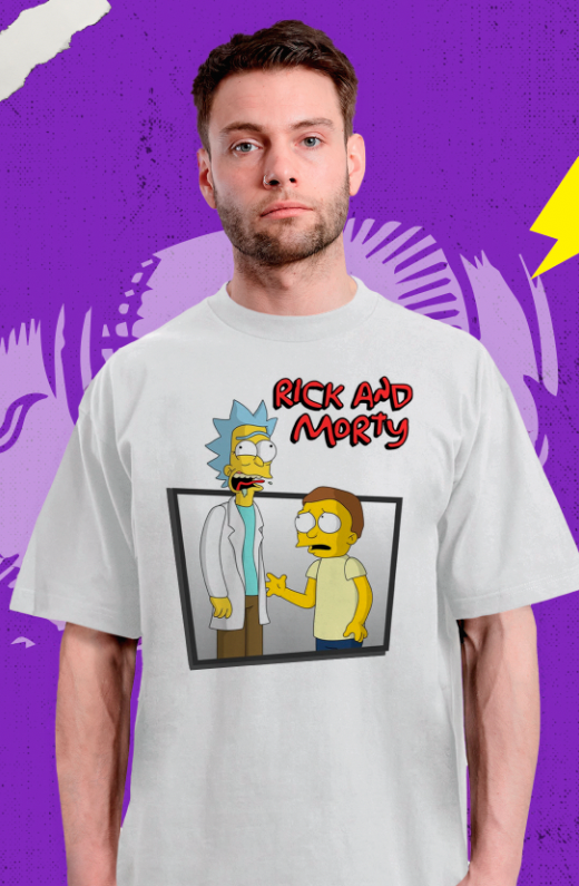 The Simpsons - Rick & Morty Parodia - Polera