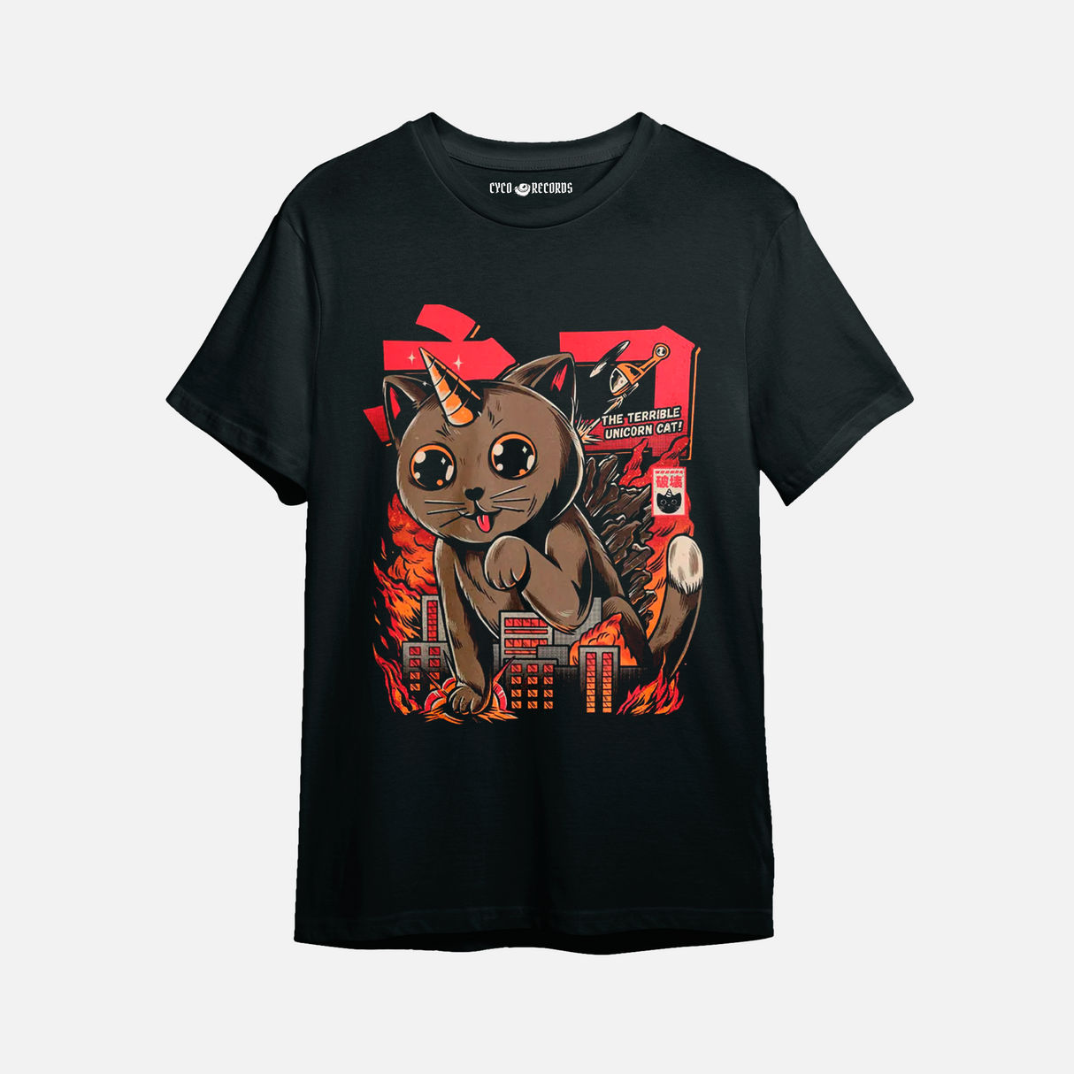 Catzilla - Godzilla Unicornio - Polera