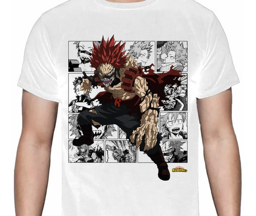 Boku No Hero - Red Riot Kirishima Manga - Polera