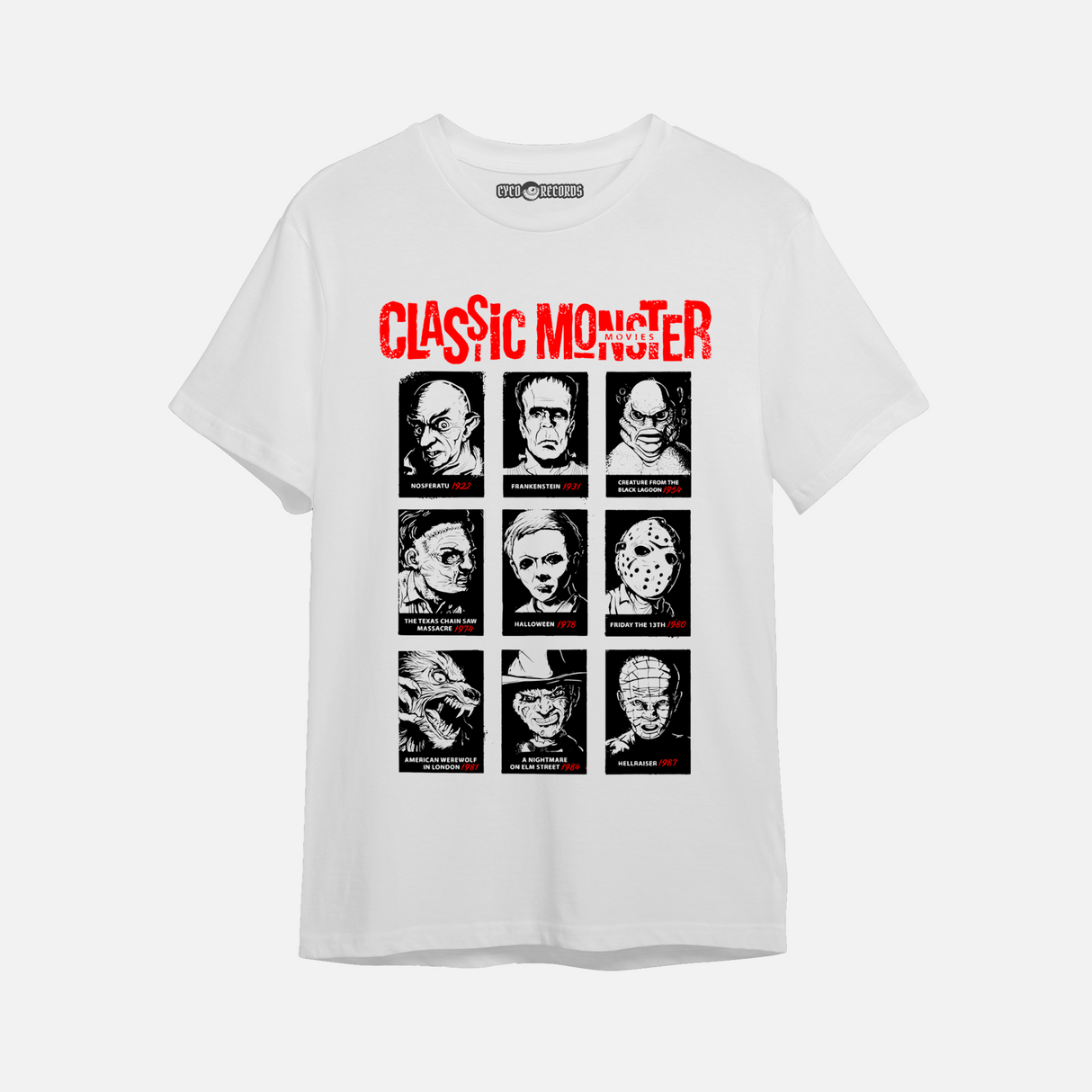Classic monsters Movies - Caras - Polera
