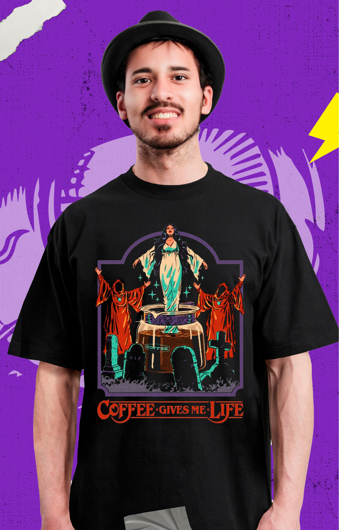 Coffee - Vintage Evil Kids - Polera