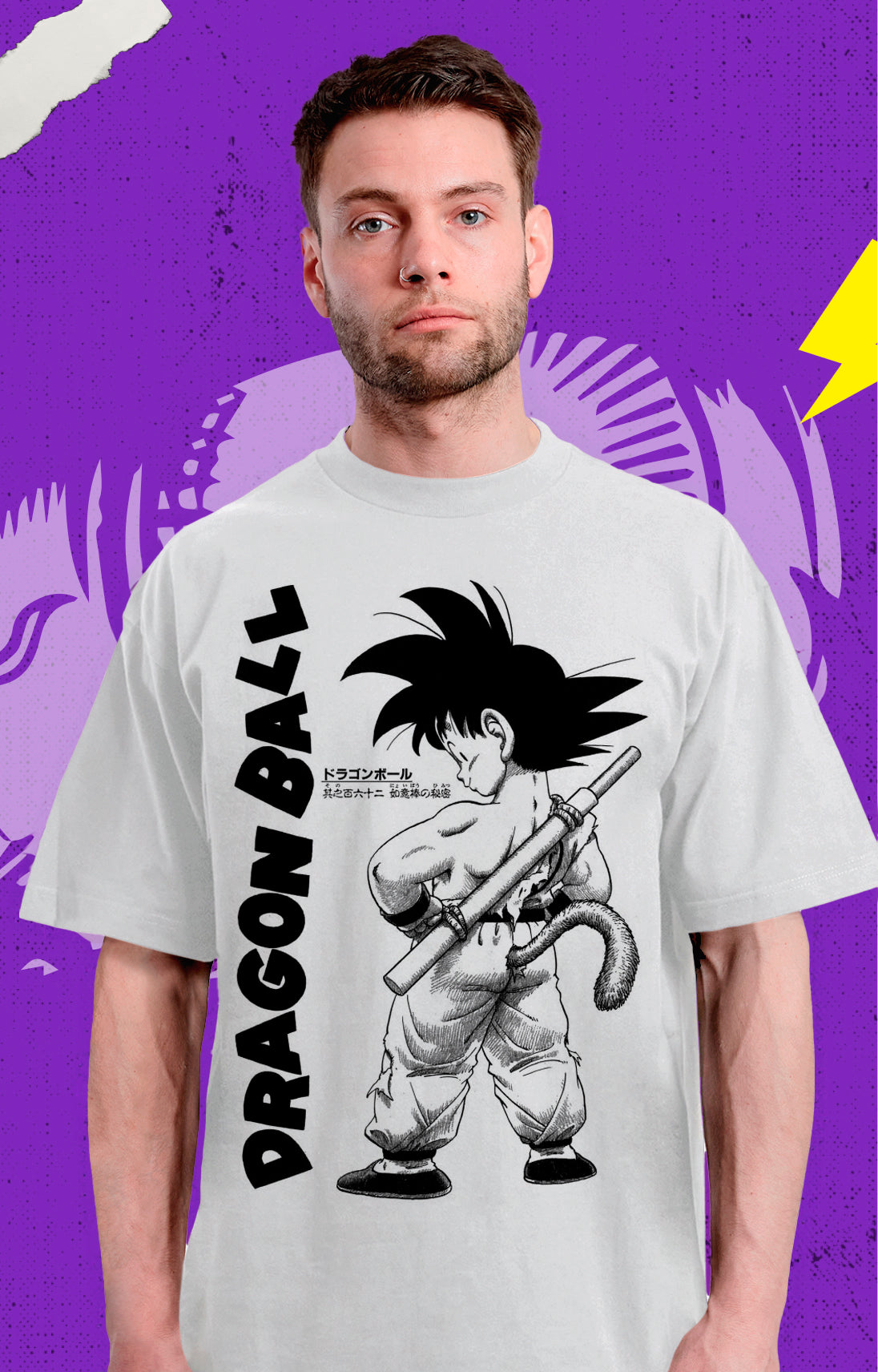Dragon Ball - Gokú Niño Cola Mono - Polera