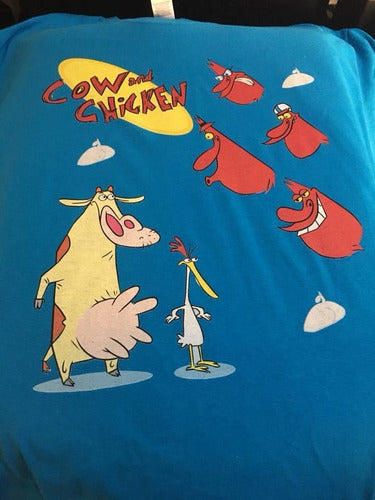 La Vaca Y El Pollito - Celeste - Polera