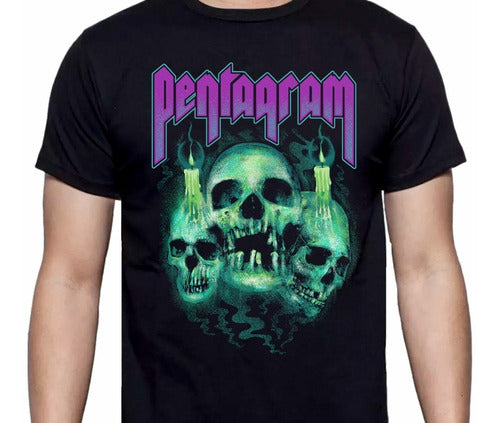 Pentagram - Skulls - Polera