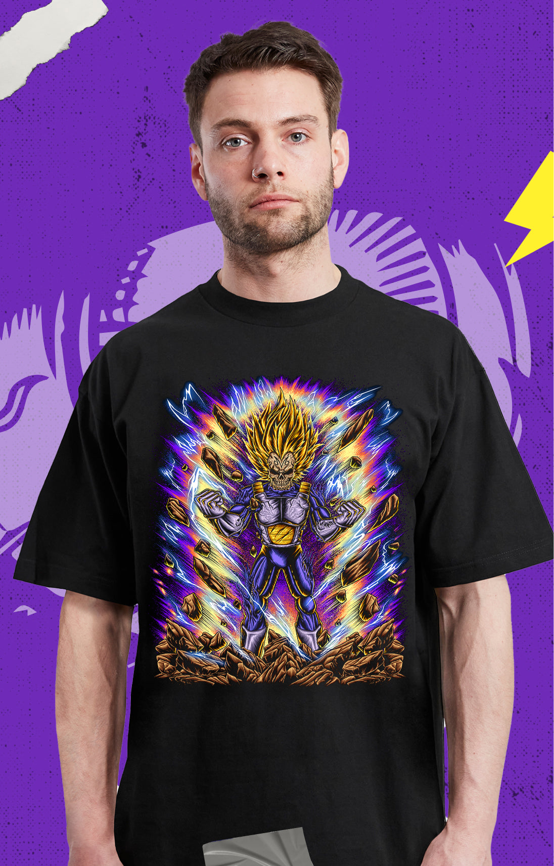 Dragon Ball - Vegeta Skull - Polera
