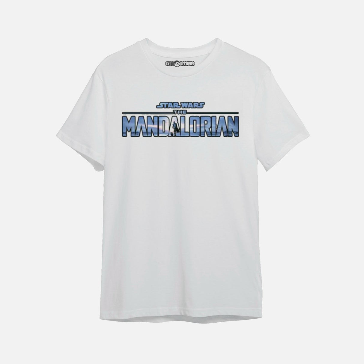 Mandalorian - Logo Blanca Star Wars - Polera