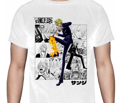 One Piece - Sanji Viñetas - Polera