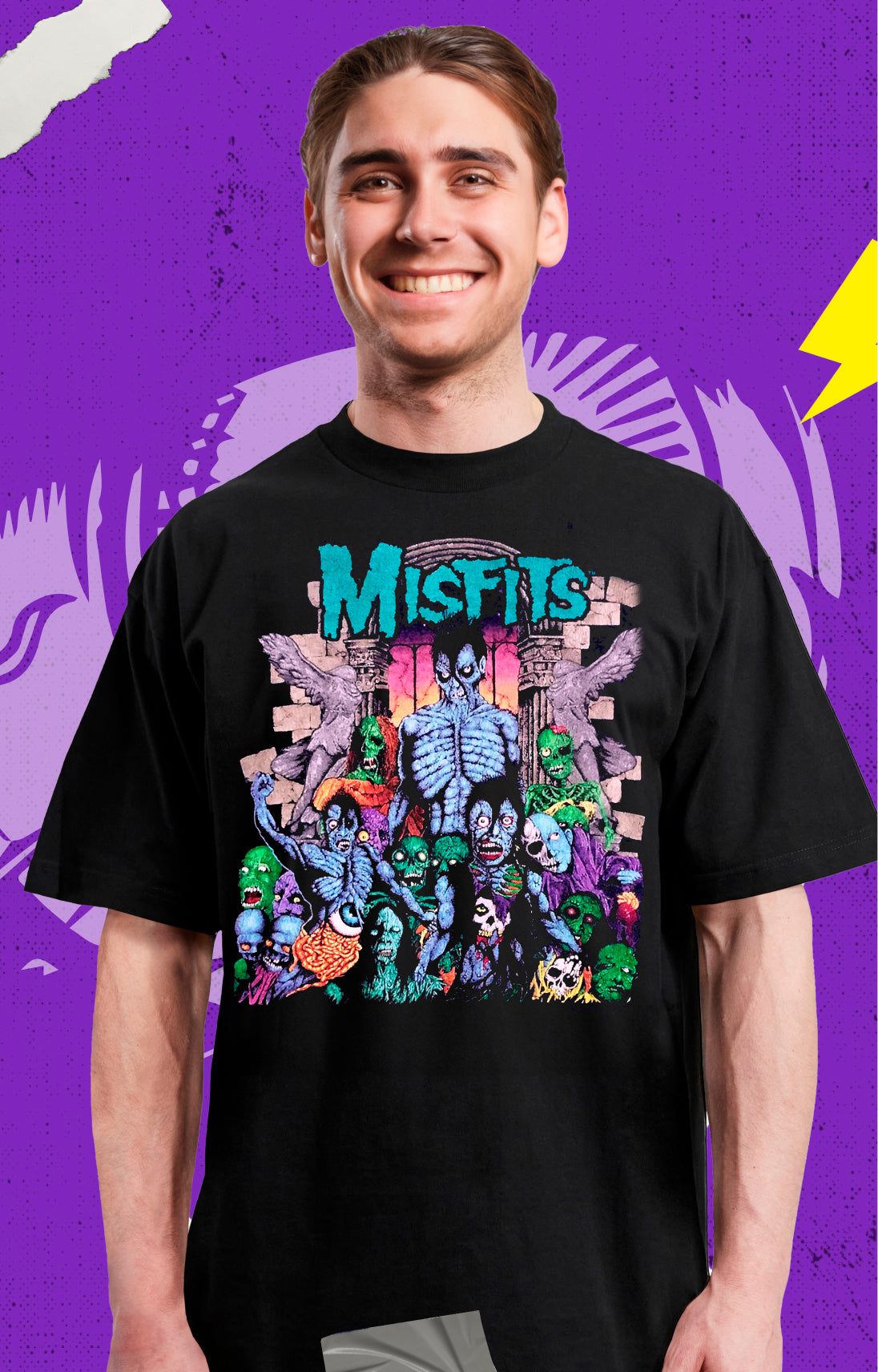 Misfits Earth Ad - Hardcore Punk - Polera