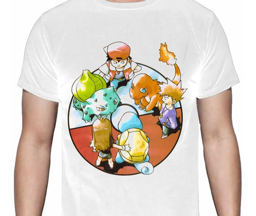 Pokémon - Red, Blue Y Green - Polera