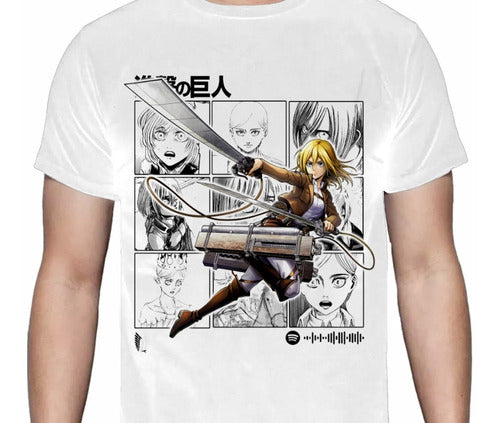 Shingeki No Kyojin - Historia Collage Titan Polera Anime - Polera