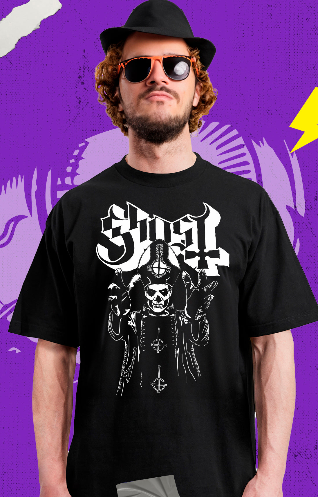 Ghost - White Face - Polera