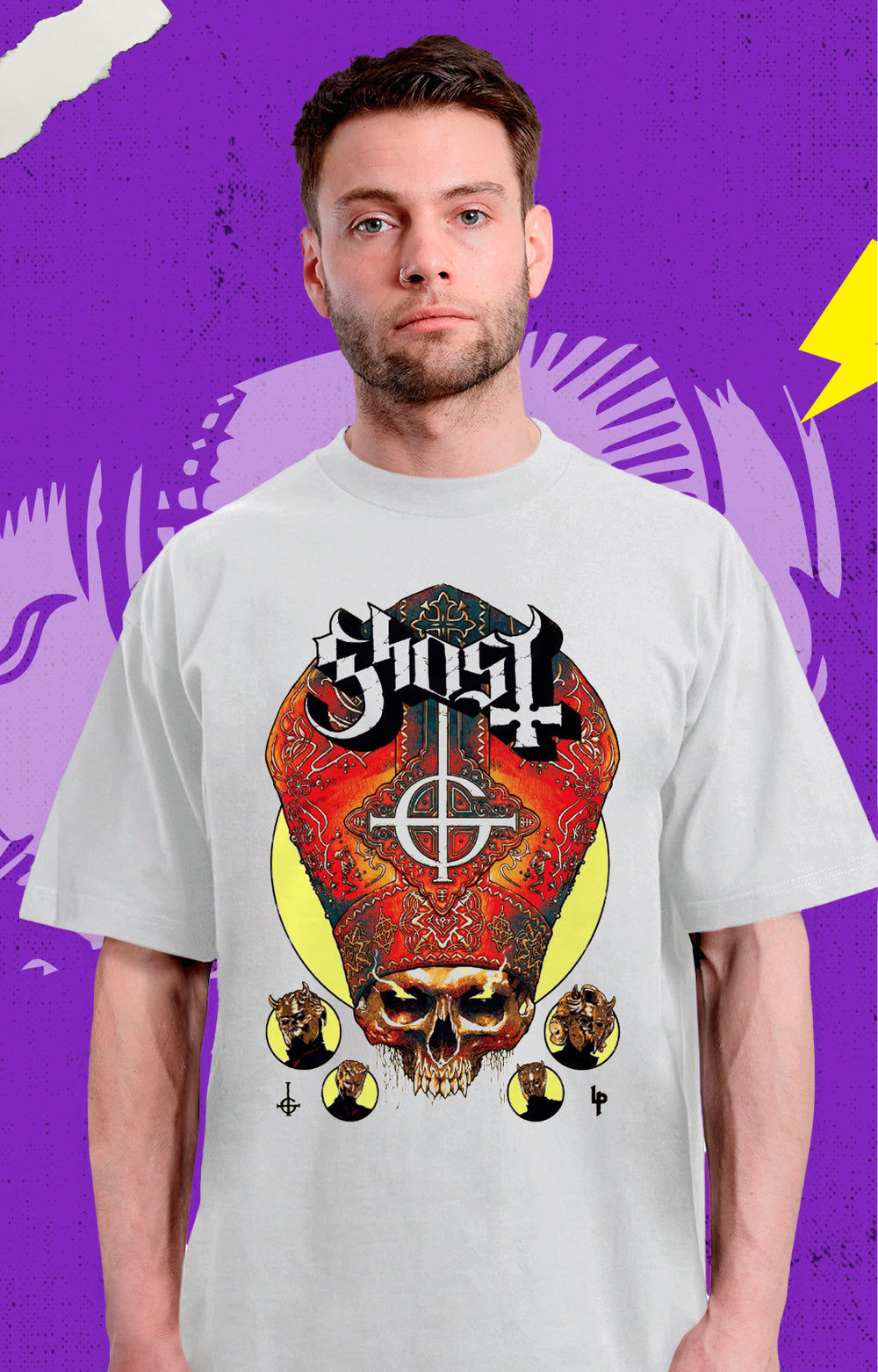 Ghost - Skull Pope - Polera