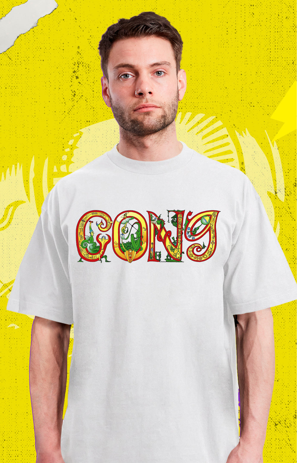 Gong - Letras - Polera