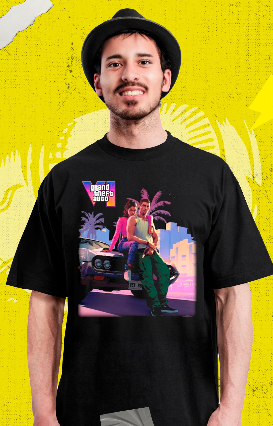 Gta seis VI - Lucia y Jason Vice City - Polera