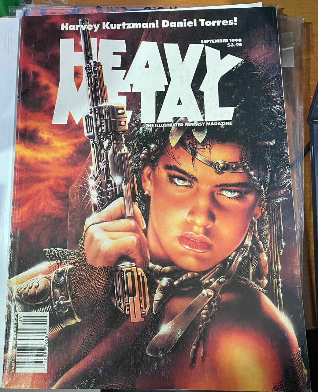HEAVY METAL MAGAZINE September 1990 - Vol. 14 No. 4 - Revista