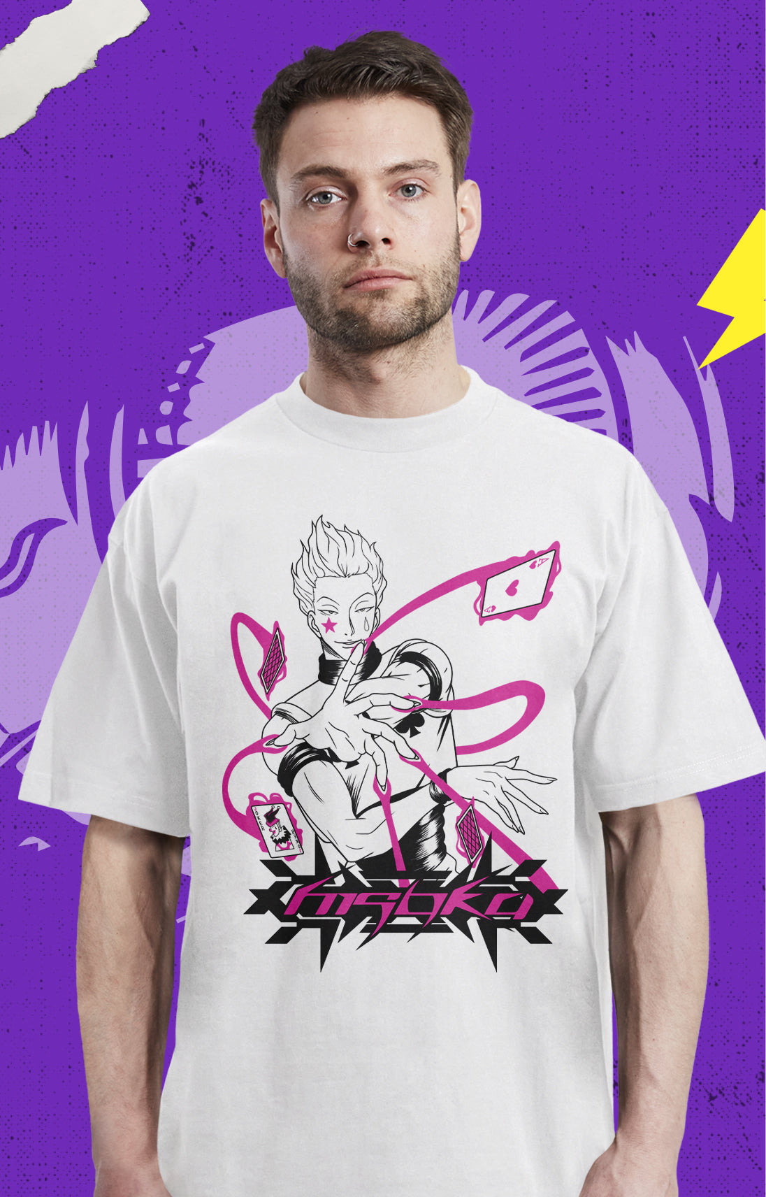 Hunter X Hunter - Hisoka pink - Polera