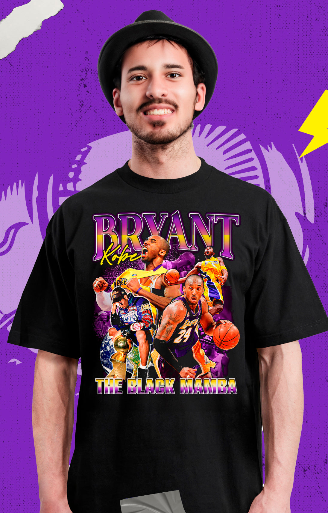 Kobe Bryant - Basquetbol Collage - Polera