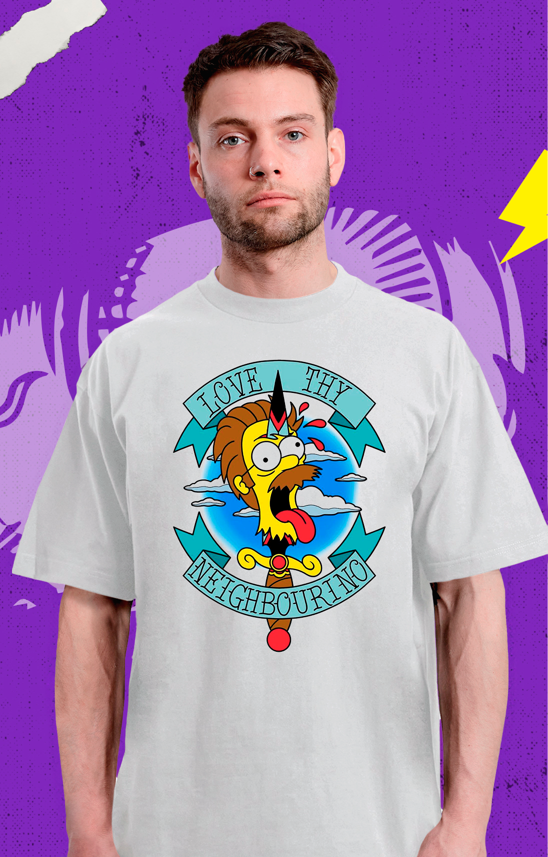 Los Simpsons - Ned Flanderslove Thy - Polera