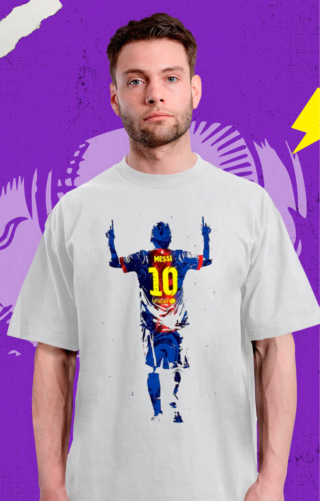 Messi Historia - Blanca - Polera
