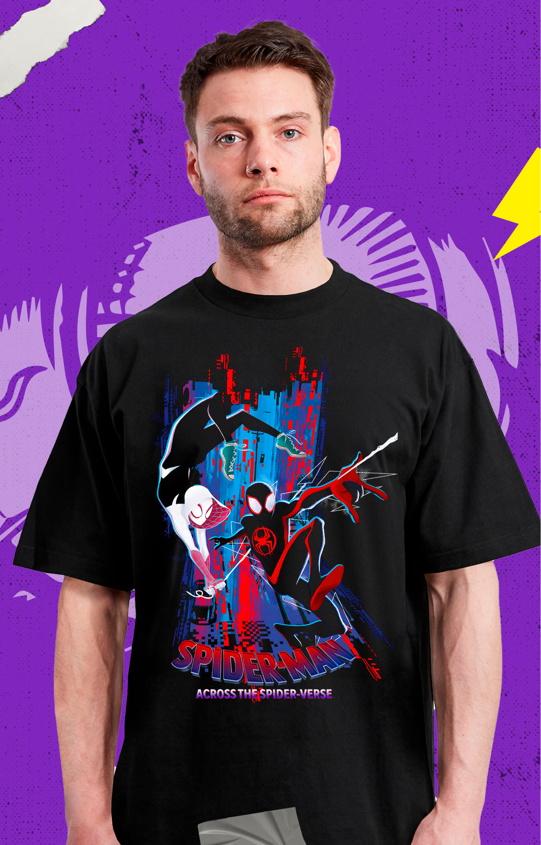 Spiderman - Spiderverse Miles y Gwen - Polera