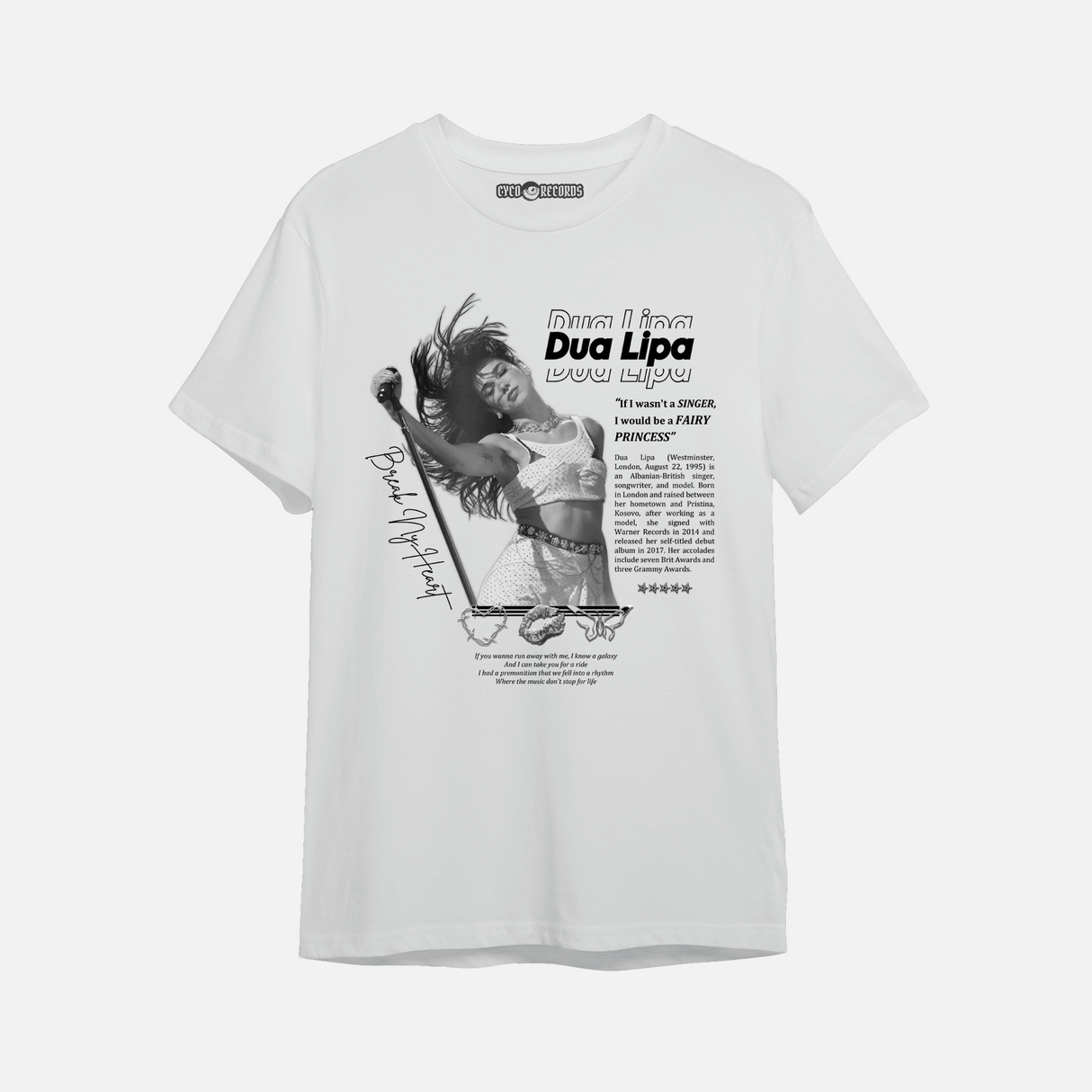 Dua Lipa - Collage bn - Polera