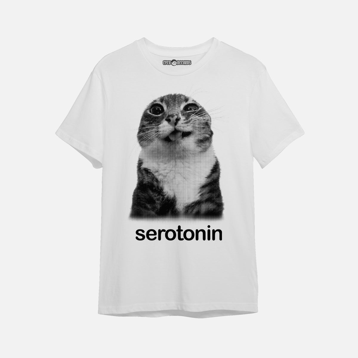 Meme - Gato Serotonin Blanca - Polera