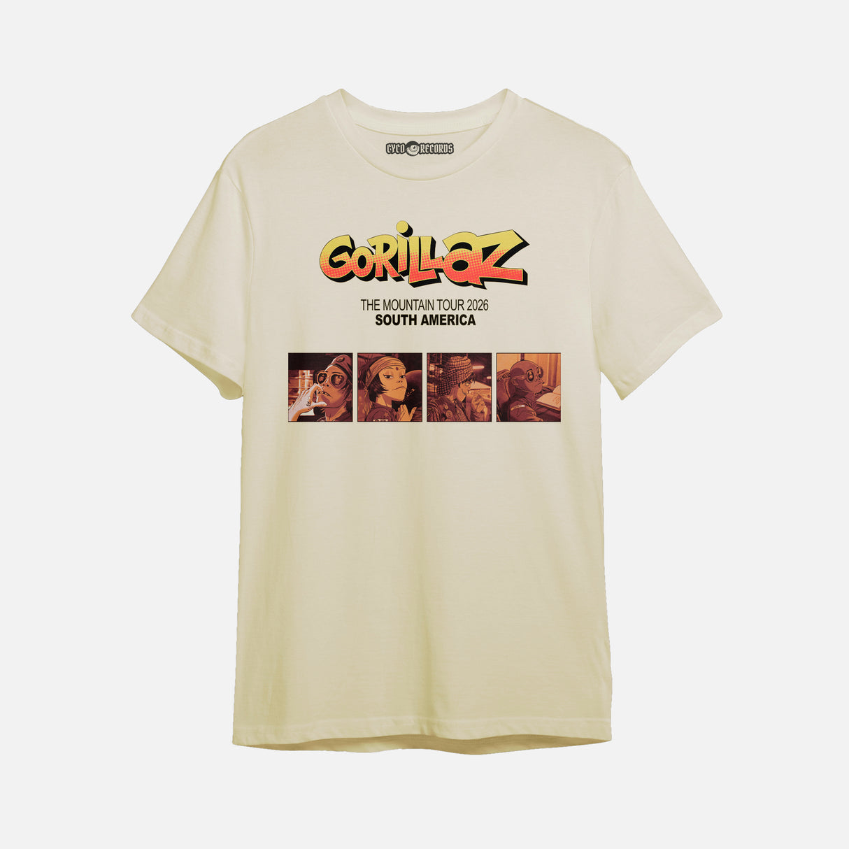 Gorillaz - The Mountain Tour 2026 - Polera