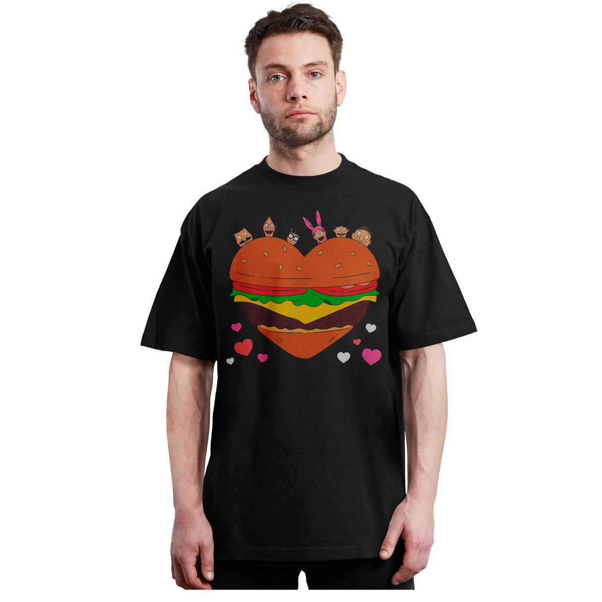 Bob_s Burgers - Familia corazón hamburguesa - Polera